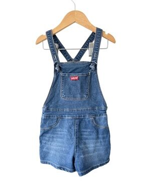 Levi's Blue Denim Kids Short Overalls 5T